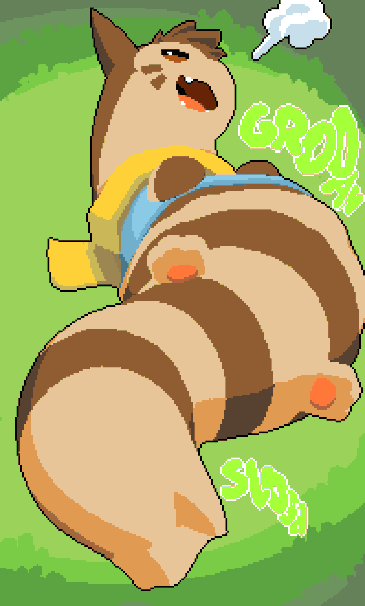 ShapedWeirdly's tweet photo. Fat Furret (Pixel Vore Comm) https://t.co/jBqVji7JwJ