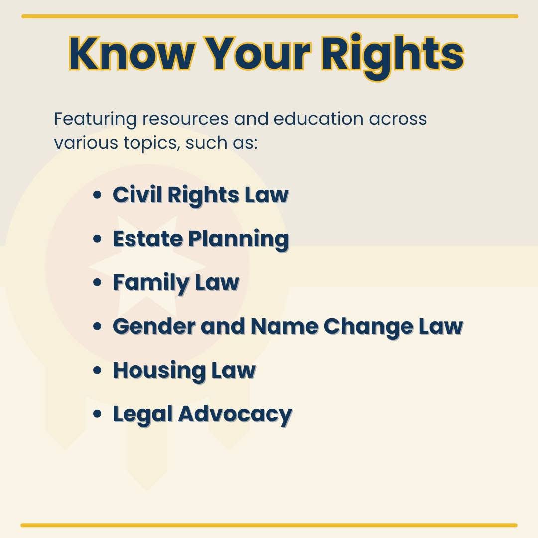 ⚖️ Know Your Rights | Thursday, January 30th | 6PM

In solidarity with our 2SLGBTQIA+ and allies, local experts will share insights on civil rights, estate planning, family law, name changes, housing, and legal advocacy. See you soon, Tulsa!
🏳️‍⚧️🪶❤️🧡💛💚💙💜🤍🩷🩵🤎🖤🪶🏳️‍🌈