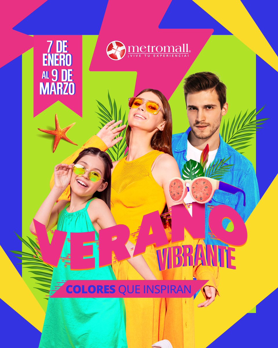 Disfruta de este Verano Vibrante en Metromall ☀️ ¡Sorpresas, diversión y mucho más! No te pierdas todo lo que tenemos para ti. 🏖️🩳👙

#MetromallPTY #VeranoVibrante