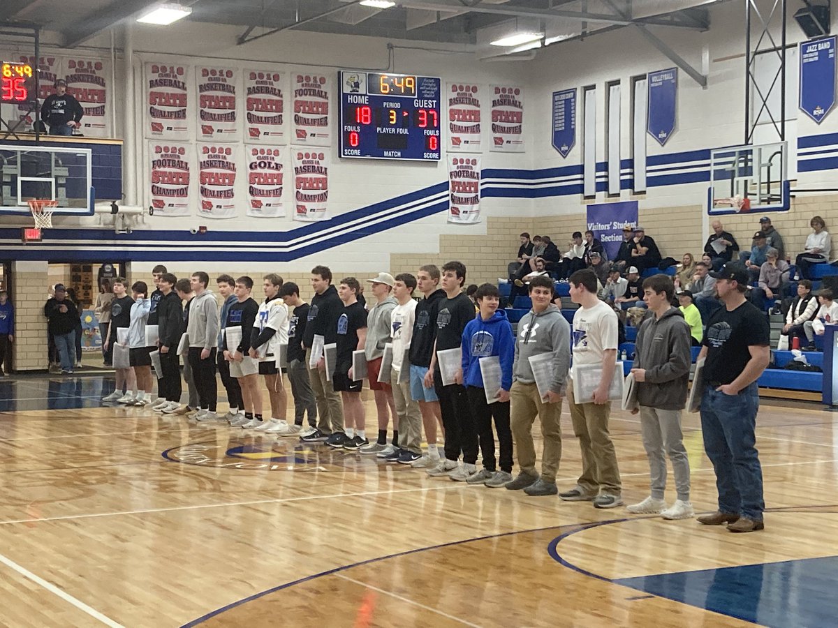 Sentinel Sports (@lemarsdssports) on Twitter photo At halftime, the 8-player state championship <a href="/RSMHawkFootball/">Remsen St. Mary's Hawk Football</a> team was recognized! At halftime, the 8-player state championship <a href="/RSMHawkFootball/">Remsen St. Mary's Hawk Football</a> team was recognized!
