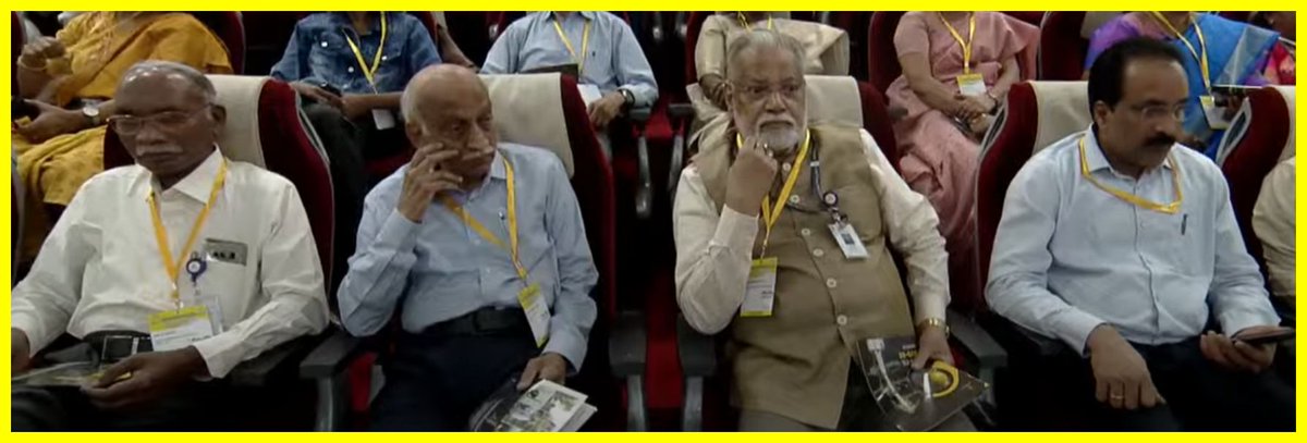 writetake's tweet image. A rare grab of 4 ex-@isro chiefs in one frame. 

L to R: Dr KS, Dr ASKK, Dr RK &amp;amp; Dr SS during today&apos;s launch of #GSLVF15 embedded with the second-gen navigation satellite #NVS02. This is the 100th launch from the spaceport #SDSCSHAR.  

#GSLV #NAVIC #ISRO

@tarmakmedia