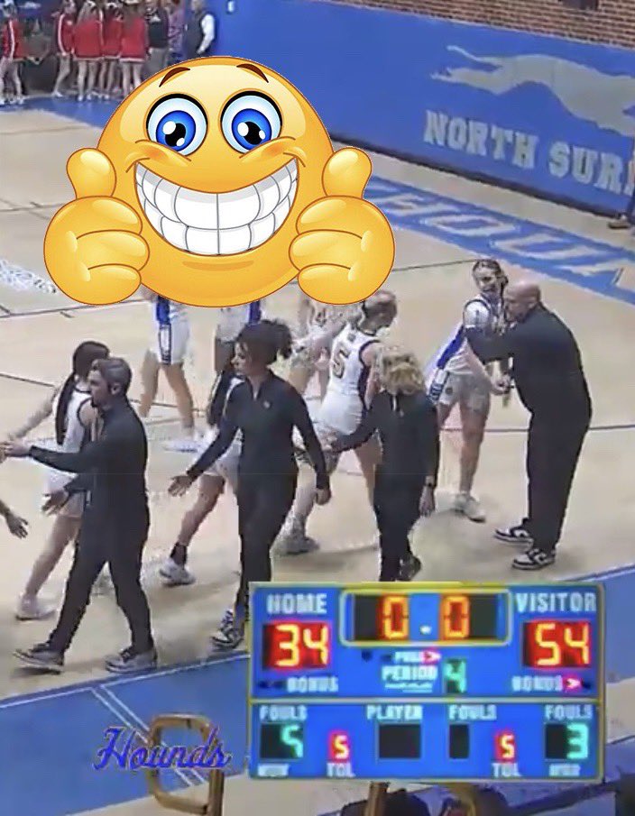 East Surry   - 54
North Surry - 34
#GBB