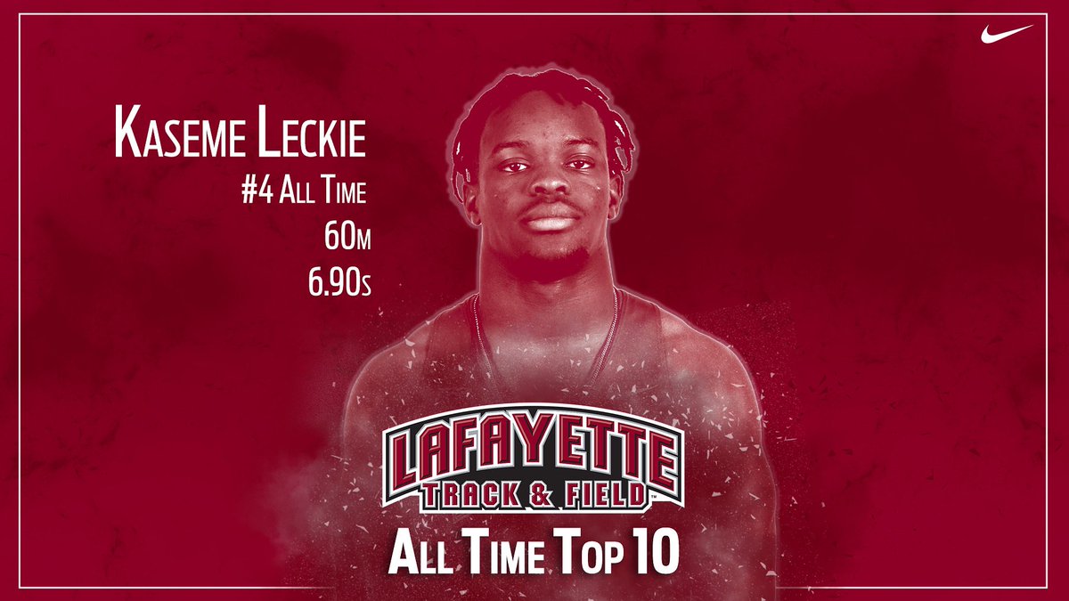 An All Time Top 10 performance this weekend at Bucknell University’s Gulden Invitational! Kaseme Leckie ‘28 moved up to #4 running 6.90 twice (trials and finals) in the 60m. #goleopards #ClimbTheHill