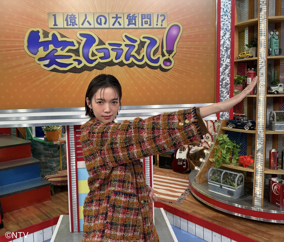 ADORABLE SHAGGY CHECK COAT 佐藤栞里さん着用 M 佐藤栞里 さん衣装】 📺1/29 #笑ってコラえて «只今放送中» 佐藤栞里