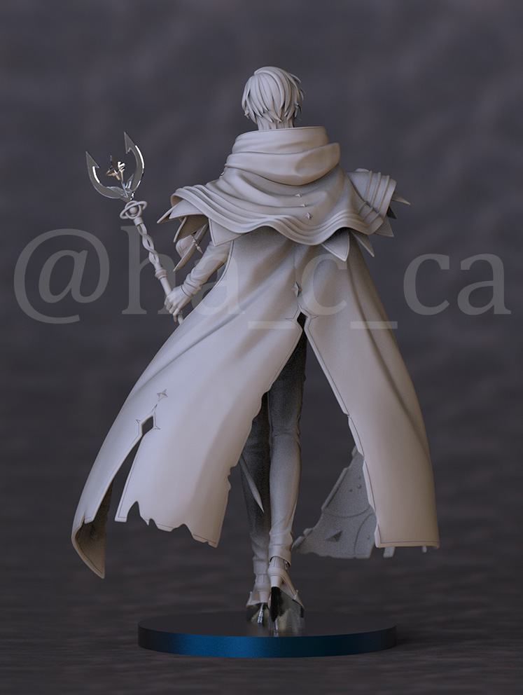 個人的な趣味の造形で、にじさんじのミラン・ケストレルさんを作りまし