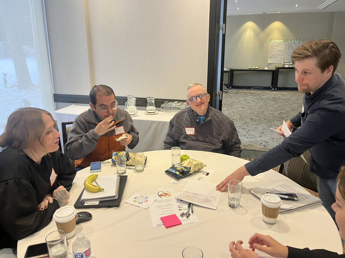 ⚙️💡It’s groups work time! Each group is working to present on one of the main CRPD principles, which are at the core of Listen Include Respect.

🌐 More on LIR at listenincluderespect.com 

<a href="/CLToronto/">CLToronto</a>
<a href="/CorbrookCanada/">Corbrook-Awakening Abilities</a>
<a href="/PHDurhamRegion/">Participation House (Durham Region)</a>
<a href="/CLDurhamNorth/">CL Durham North</a>
<a href="/KWHabilitation/">KW Habilitation</a>
<a href="/CdnDownSyndrome/">Canadian Down Syndrome Society</a>