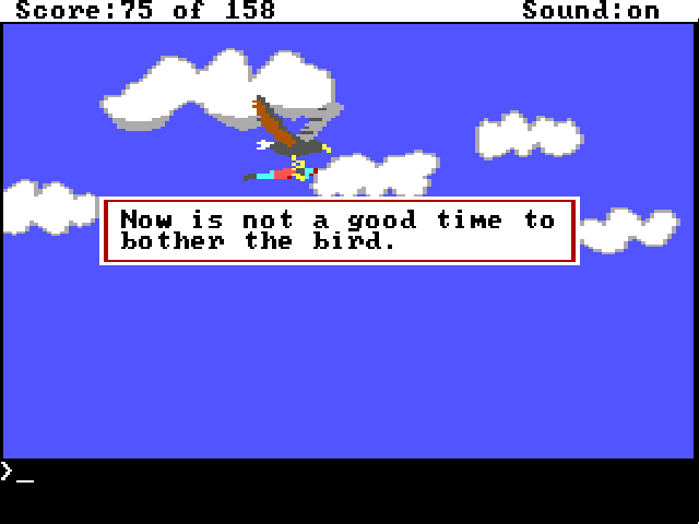 🦅

👀

King's Quest I - Quest for the Crown (1984)

#KingsQuest #SierraOnLine #SierraGames #Sierra #AdventureGame #PointAndClick #RetroGaming #RetroGames #RetroGamer #Nerd #Geek #PcGaming #PcGames #DOSGaming #Gaming #VideoGames #Games #Collector #80s