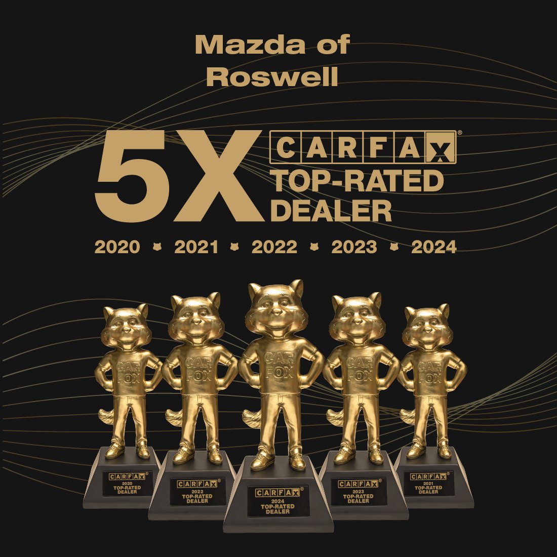 OceanRoswell's tweet photo. Thank you, @CARFAXinc, for this incredible honor! Mazda of Roswell is thrilled to be a 2024 CARFAX Top-Rated Lifetime Dealer for the 5th year in a row! Thank you to our community, customers, and employees for getting us here. We couldn't do this without each and every one of you.

Shop With Us: https://t.co/qzyVjQ1Oig