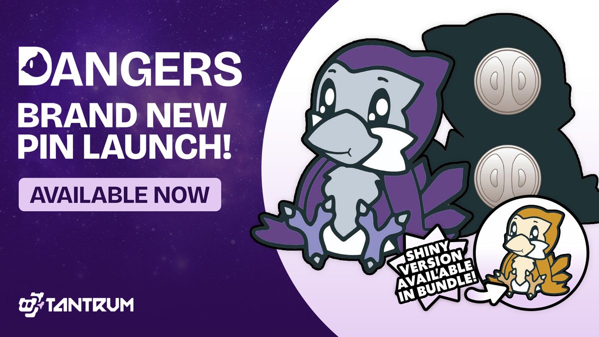 tantrummerch's tweet photo. 📢Calling all @Dangers_TV fans to come check out the BRAND NEW Hazard Sit pin available now as both an individual or shiny version bundle! These pins are currently a pre-order but once we reach 30 sold they will go into production so keep an eye out. 🐦 Get yours now over at ➡️ https://t.co/KzaC0D9Qsn