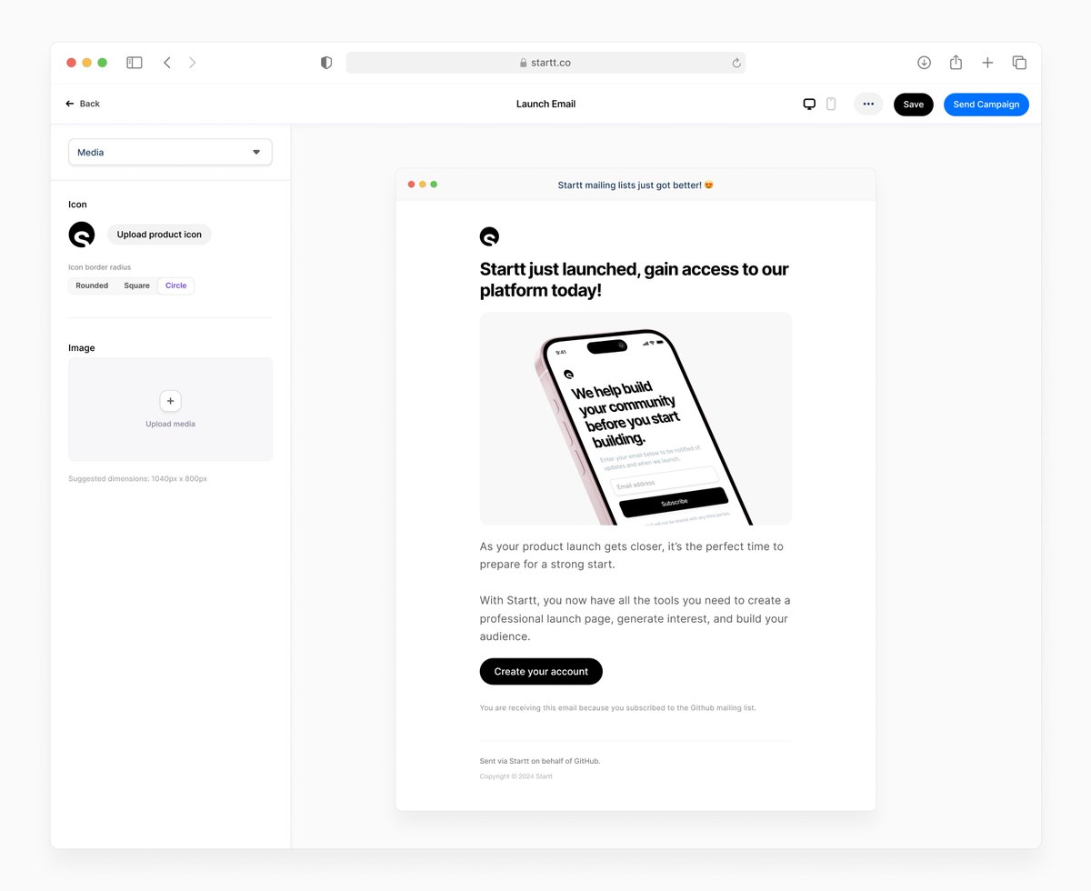 Email Campaign Editor ✍️