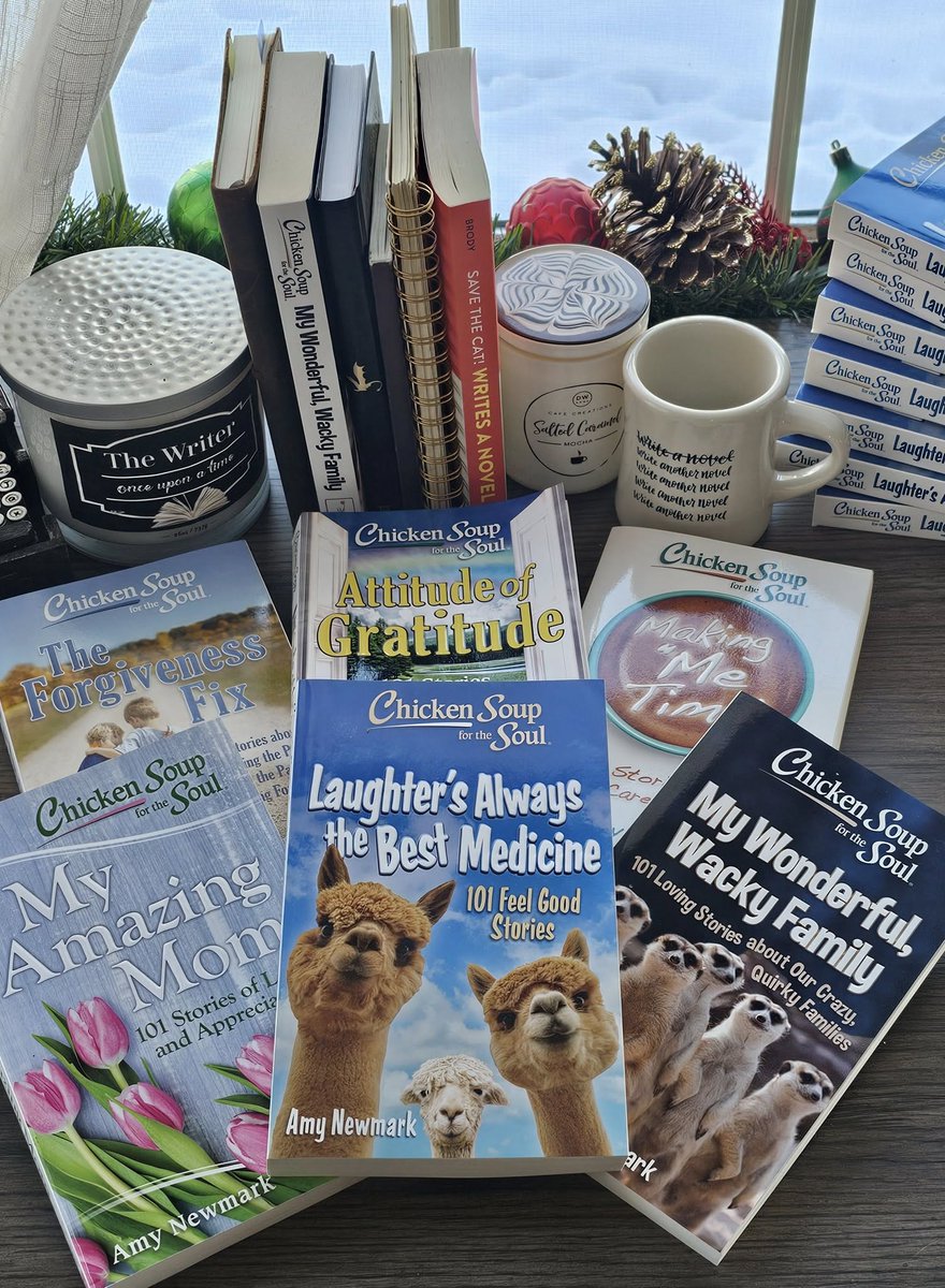 Just got my newest Chicken Soup author copies! CSS: Laughter's Always the Best Medicine is story #6 that I've published with them!😍😍 This book will be in stores February 18th! #CSSLaughtersAlwaystheBestMedicine
#AmWriting #Writers