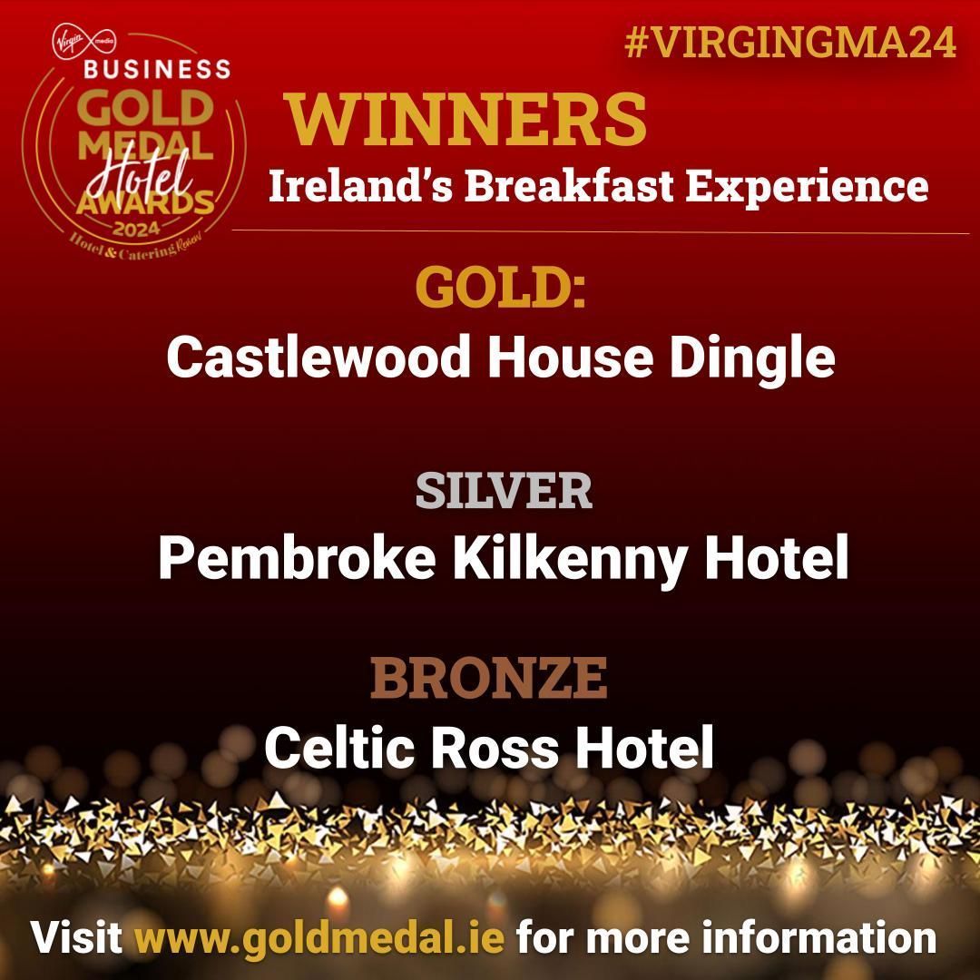 Hotel&CateringReview (@hc_review) on Twitter photo We are delighted to announce the winners of Ireland’s Breakfast Experience
<a href="/castlewoodhouse/">Castlewood House</a>
<a href="/celticrosshotel/">Celtic Ross Hotel</a>
Click here to see full list of winners buff.ly/4jqoZJJ
#VIRGINGMA24 We are delighted to announce the winners of Ireland’s Breakfast Experience
<a href="/castlewoodhouse/">Castlewood House</a>
<a href="/celticrosshotel/">Celtic Ross Hotel</a>
Click here to see full list of winners buff.ly/4jqoZJJ
#VIRGINGMA24