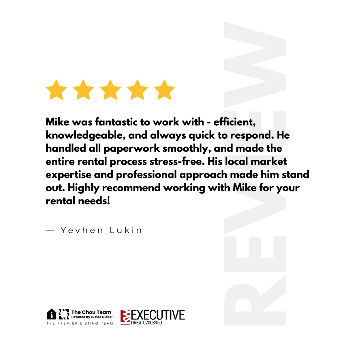 thechouteam's tweet photo. ⭐️⭐️⭐️⭐️⭐️ Thank you for the amazing review! We appreciate your support! 🙏✨

#ClientReviews #TheChouTeam #realtor #realestateagent https://t.co/70WzdxOilc
