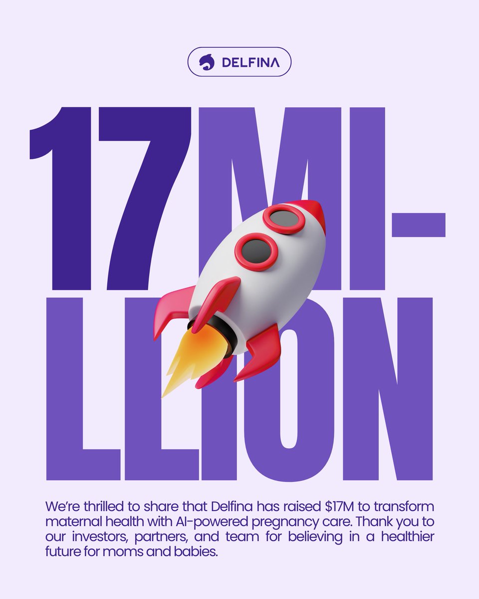 Big news! Delfina has closed a $17M Series A, led by USVP, with support from ARTIS Ventures, Mayo Clinic, &amp; Tokio Marine Future Fund.

delfina.com/resource/delfi…