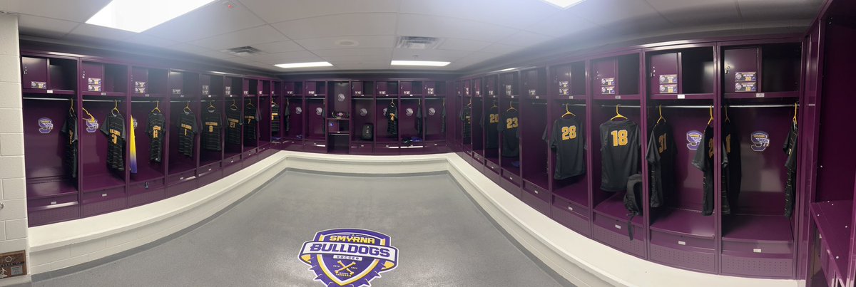 smyrna_soccer's tweet photo. Huge S/O to @FrontStreetSign for transforming our locker room today! They helped us customize our locker room specifically for our program!

Peep the black unis hung up😁
The boys were blown away!
@smyrnaathletics https://t.co/HiBcAUZVLF