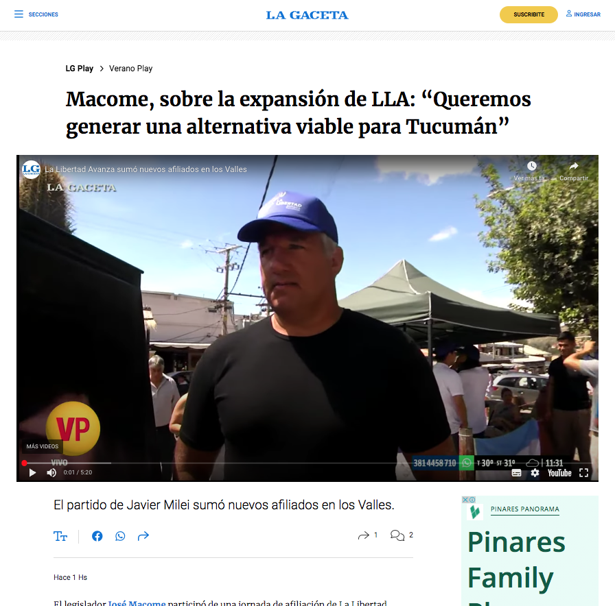 llatucoficial's tweet photo. Nuestro Legislador @JoseMacome nos habla sobre la actualidar de la Libertad Avanza en la provincia y el enfoque para este 2025.

LEER  NOTA COMPLETA 👇
https://t.co/bz08LLWXo1 https://t.co/0t7HOF4OjI