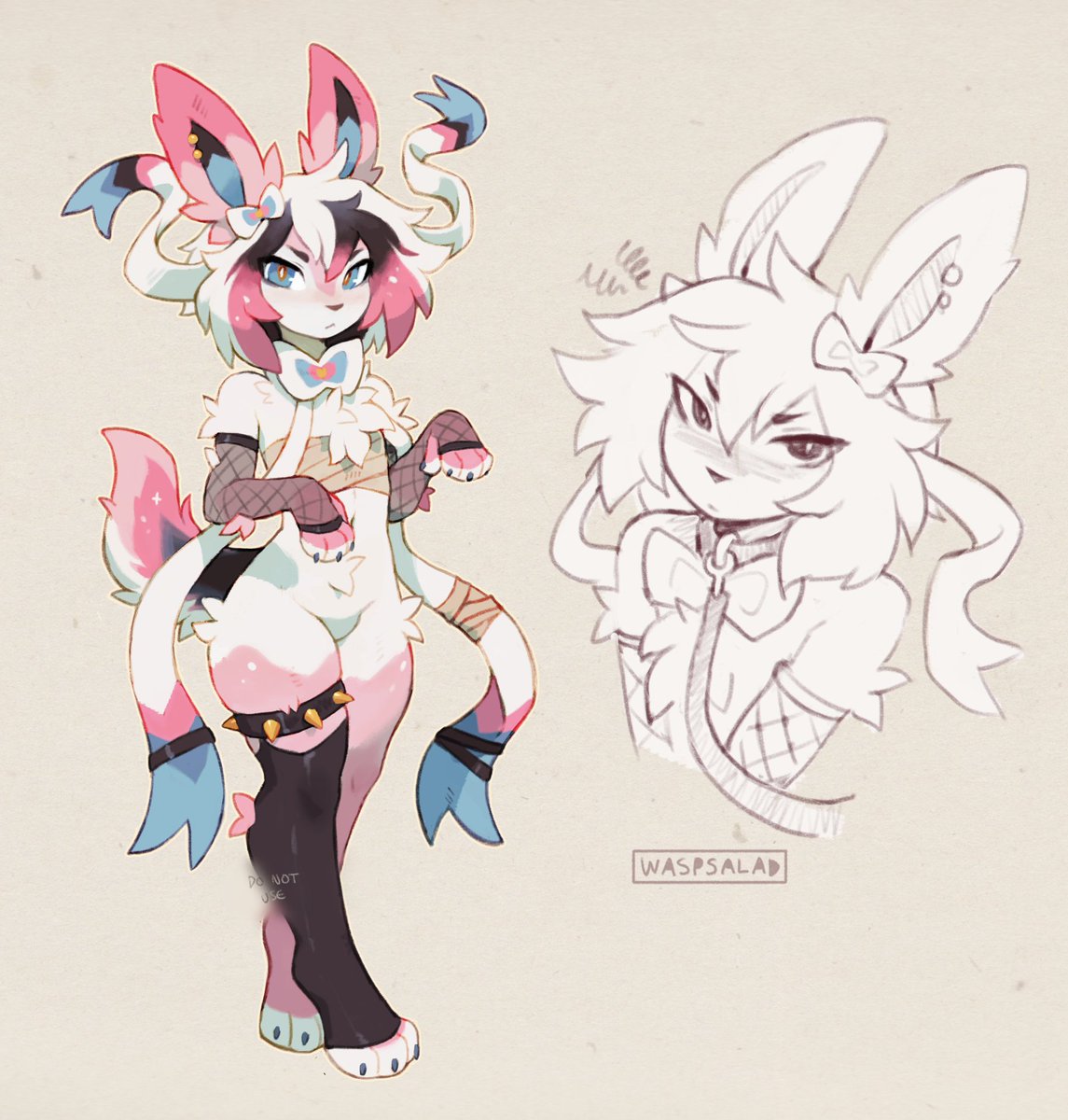 waspsalads's tweet photo. a lil gothy sylveon, they are up for grabs :3 https://t.co/uyVV35txNi