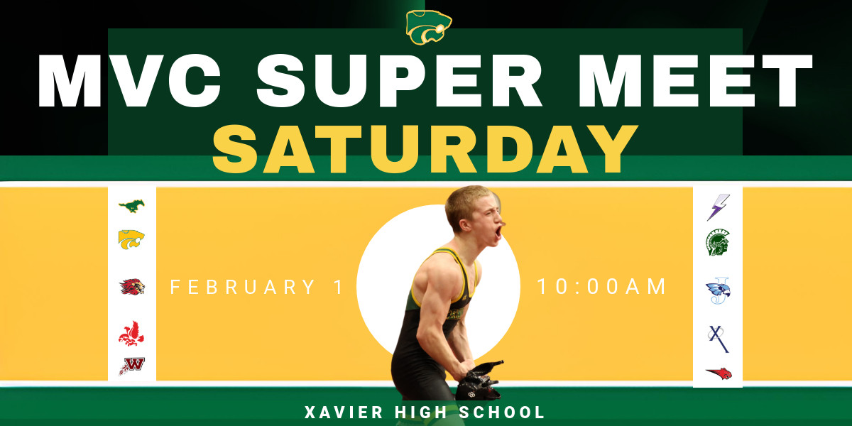 🎉 MVC Super Tournament 🎉
Tomorrow, Feb 1, 2025, catch Kennedy Boys Wrestling at Xavier High School for an epic showdown with 15 teams competing! 💪🤼

📅 Start Time: 10:00 AM
🎟️ Get tickets here: bit.ly/40RjaxF

Come out and support our boys on the mat! 💚💛