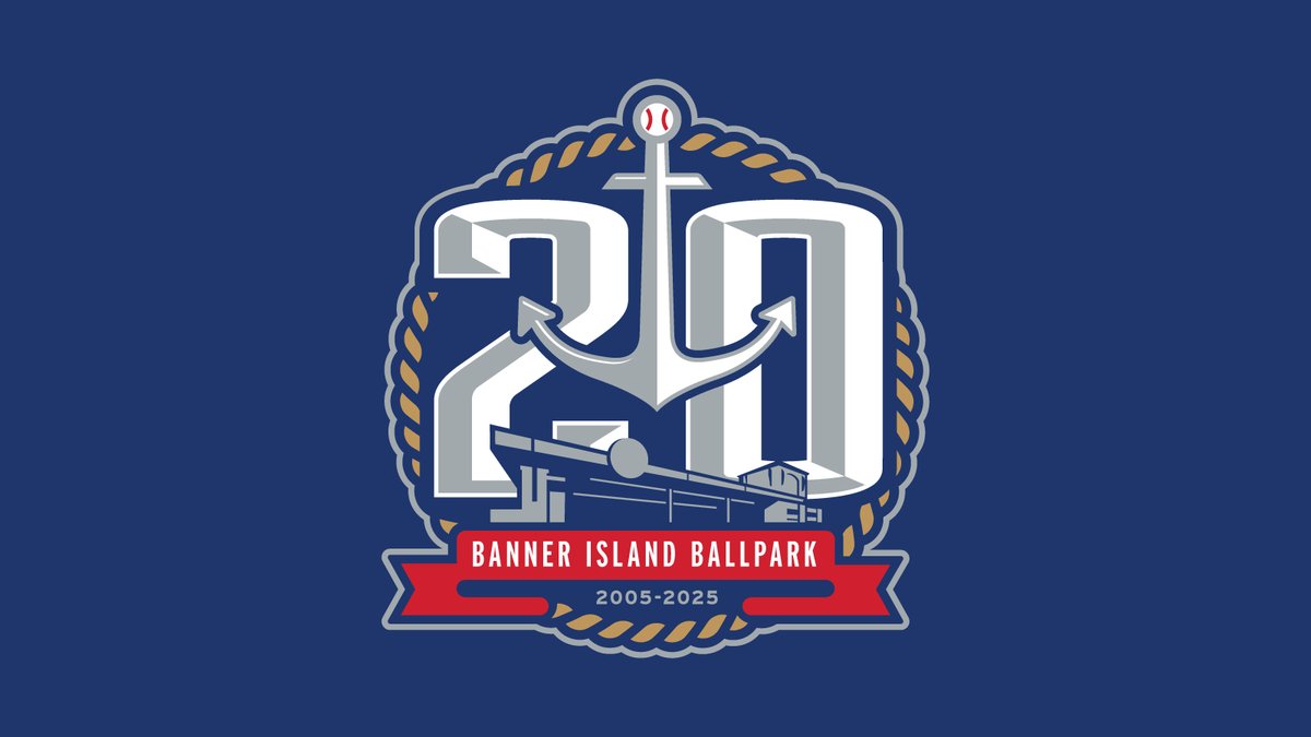Torch Creative (@torch_creative) on Twitter photo New work for the <a href="/stocktonports/">Stockton Ports</a> . 20th Anniversary mark for their Banner Island Ballpark. #SportsLogoDesign #20thAnniversary #StocktonPorts New work for the <a href="/stocktonports/">Stockton Ports</a> . 20th Anniversary mark for their Banner Island Ballpark. #SportsLogoDesign #20thAnniversary #StocktonPorts
