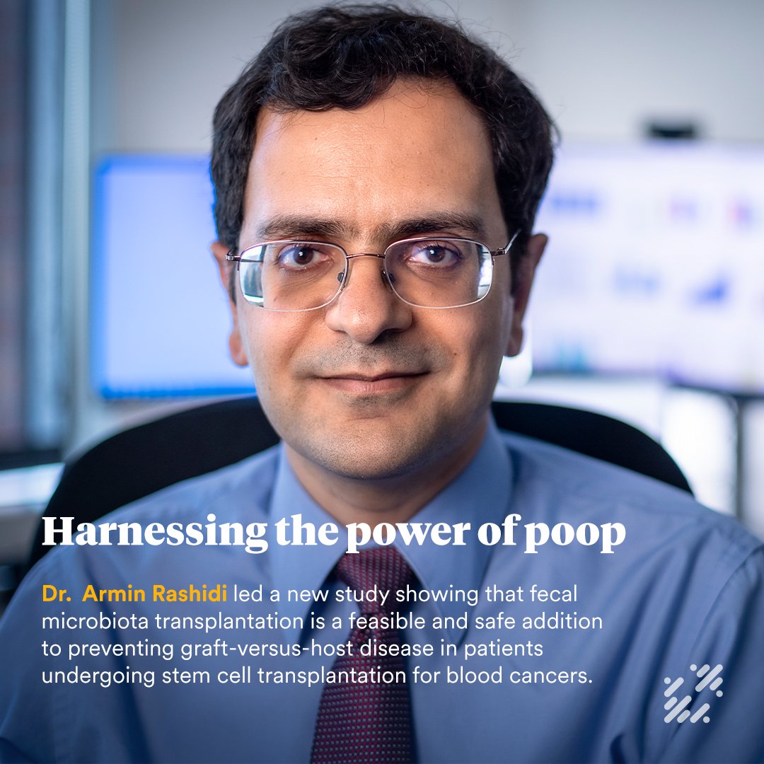 A new study led by Fred Hutch clinicians shows that oral fecal microbiota transplantation (FMT) is a feasible and safe addition to preventing graft-versus-host disease in patients undergoing stem cell transplantation for blood cancers. bit.ly/4jxr8mZ