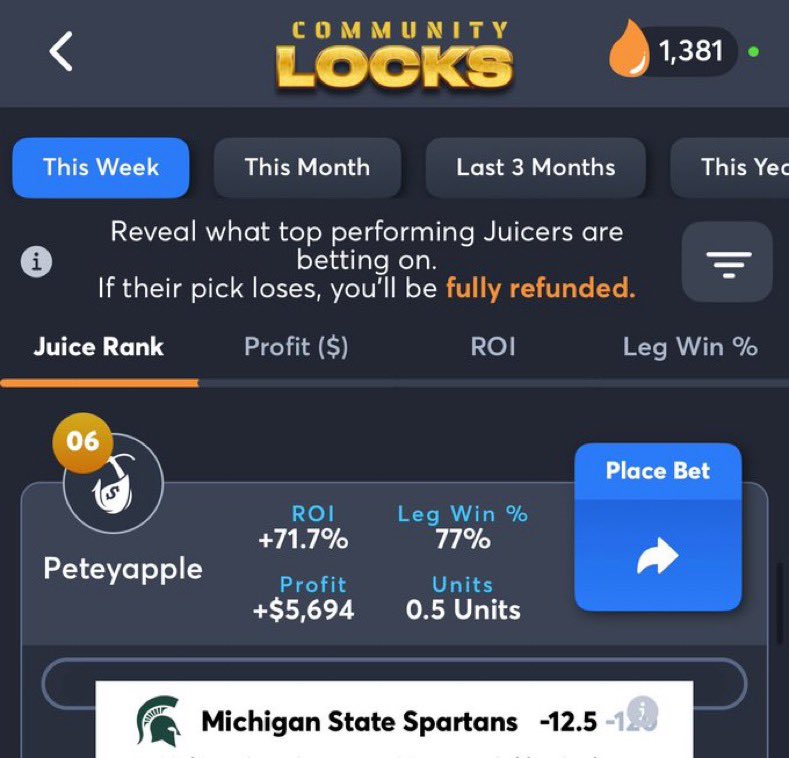 Chasing Dimes (@chasingdimes) on Twitter photo I just got a pick from some guy up $5k on the <a href="/juice_reel/">Juice Reel</a> app 💰💰
Tail the hottest bettors 🔥🔥
juicereel.onelink.me/qkUM/4g8r408x I just got a pick from some guy up $5k on the <a href="/juice_reel/">Juice Reel</a> app 💰💰
Tail the hottest bettors 🔥🔥
juicereel.onelink.me/qkUM/4g8r408x