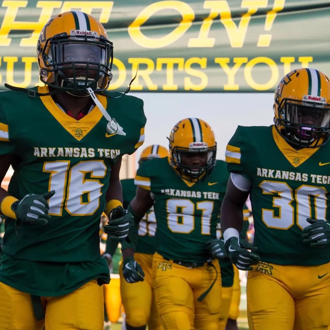 After a great visit today i am extremely blessed to receive an offer from arkansas tech💛💚 #AGTG