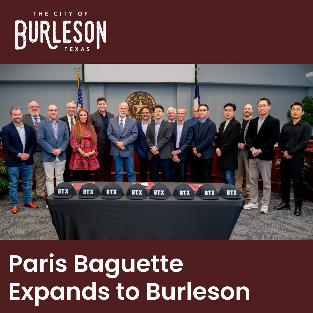 🚨 Big news! SPC Group, the parent company of Paris Baguette, is building its first North American food manufacturing facility in Burleson! 🍞 A $165M investment that will create 450 jobs and boost our economy. 🙌

Read more: burlesontx.com/CivicAlerts.as…

#BTXPride #EconomicGrowth