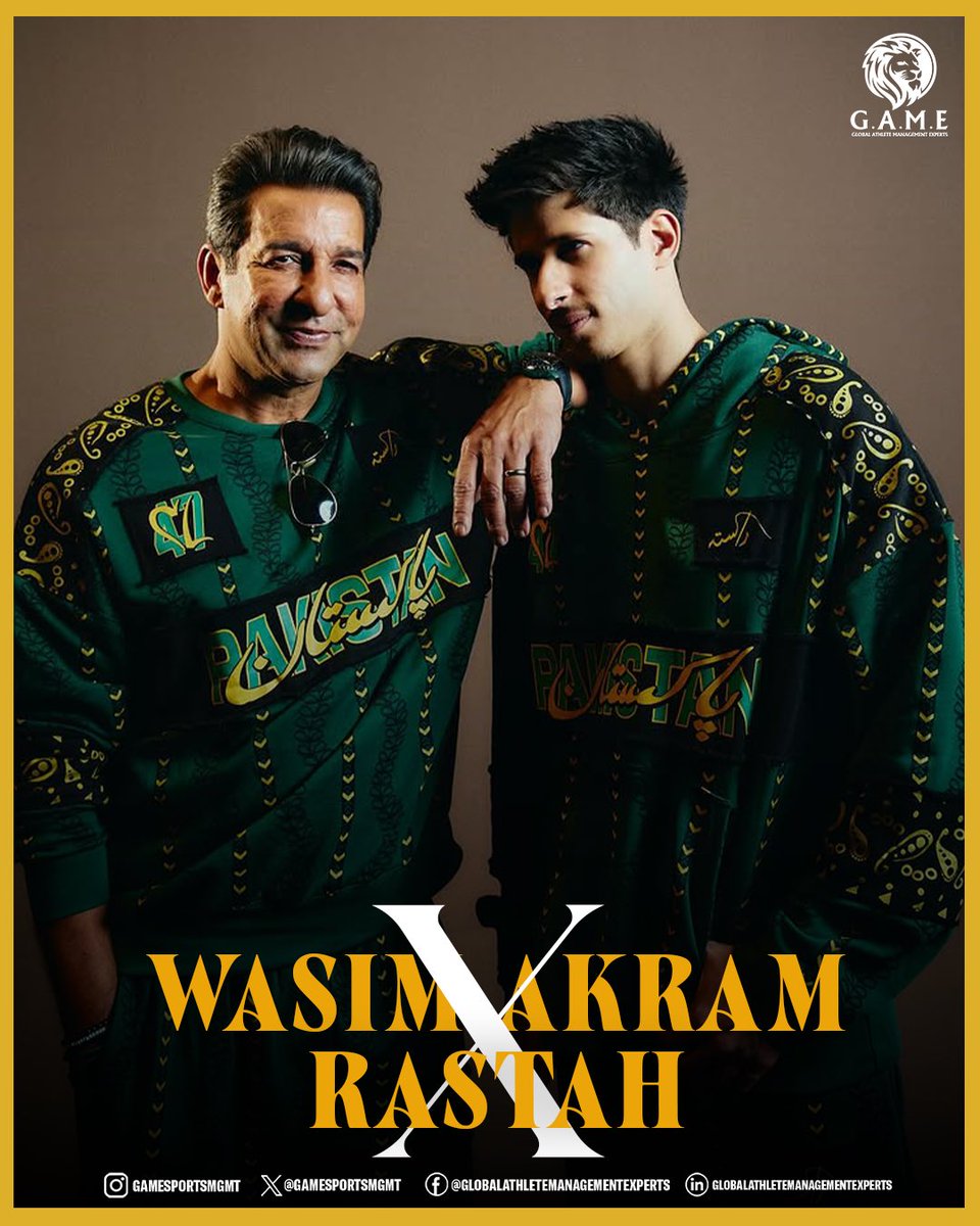 Wasim Akram x <a href="/RASTAHOFFICIAL/">RASTAH</a> 

#IamGAME #WasimAkram #SportsManagement #Pakistan