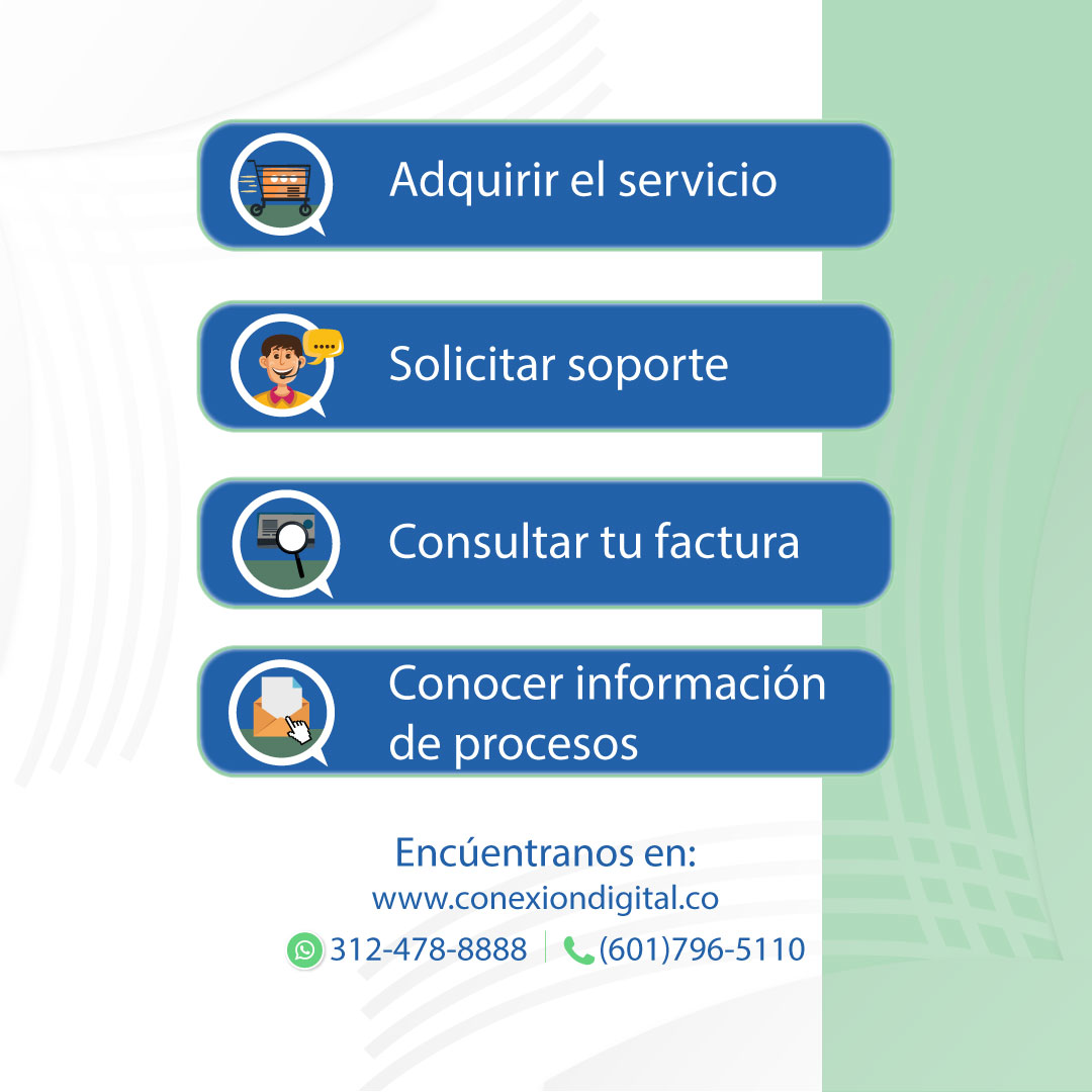 📢👀¿Ya conocias de nuestra asistente virtual?

Escríbenos:

📲WhatsApp: 3124788888
☎PBX: (601) 7965110
💻conexiondigital.co

#asistentevirtual #conexiondigital #telecomunicaciones #solicitudes #requerimientos #comodidad #tecnología #procesos