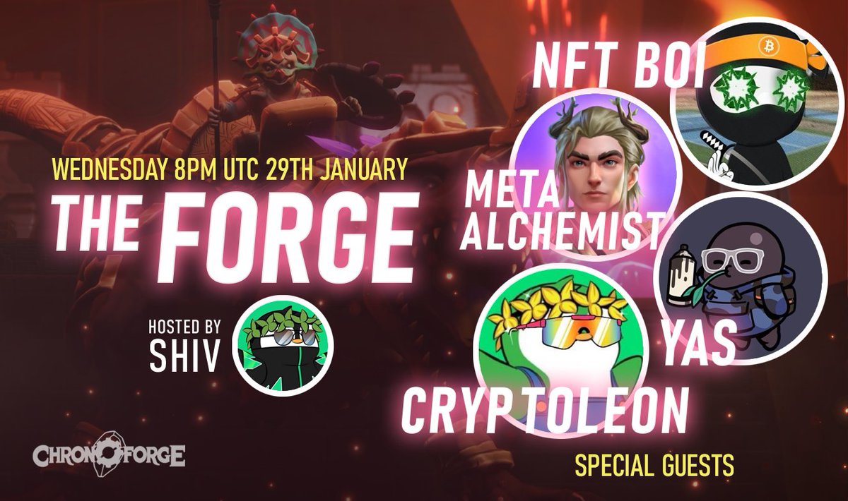 🔥The Forge 🔥 - is back this Wednesday 8pm UTC with a massive line up to talk all things gaming x AI!

🤓We will also be nerding-out on the future of Mind Tome AI !

Set your reminders! 👇