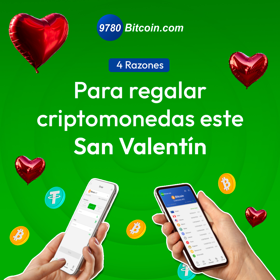 9780bitcoin's tweet photo. 💘 Te damos 4 razones para regalar criptomonedas este San Valentín 💘

💬 ¿Y tú, te animarías a regalar criptomonedas? ❤️

#SanValentín #Criptomonedas #RegalosOriginales #Innovación #CryptoLove https://t.co/Pt5NwY2MRt