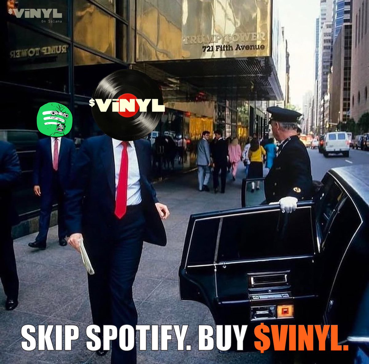 Vinyl_sol's tweet photo. The World Is Yours with $VINYL.
#skipspotifybuyvinyl #meme #memecoin #moonshot #crypto #vinyl #vinylrecords #solana #nostalgia #trump #spotify $trump $sol https://t.co/N6IthgUC3V