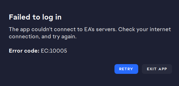 AmberLizzy123's tweet photo. @EAHelp Oh yeh... gaslighting to say it's our faults? Everything else on my pc works and wifi is fine. Please fix it I just wanna sim. https://t.co/MxcQSVuZJp