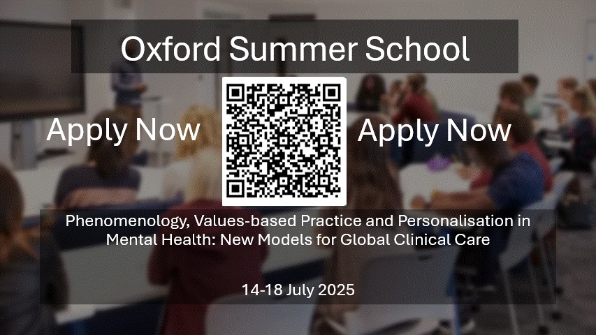 The Collaborating Centre for Values Based Practice (@vbpoxford) on Twitter photo APPLY NOW!
The 5-day course is suitable for clinicians (psychologists, psychiatrists, counsellors, social workers, nurses, students) as well as service users, policy-makers and other healthcare providers.
Find out more: ruth.devaraj@nds.ox.ac.uk
Apply: forms.office.com/e/WcyKEt2Yt7 APPLY NOW!
The 5-day course is suitable for clinicians (psychologists, psychiatrists, counsellors, social workers, nurses, students) as well as service users, policy-makers and other healthcare providers.
Find out more: ruth.devaraj@nds.ox.ac.uk
Apply: forms.office.com/e/WcyKEt2Yt7