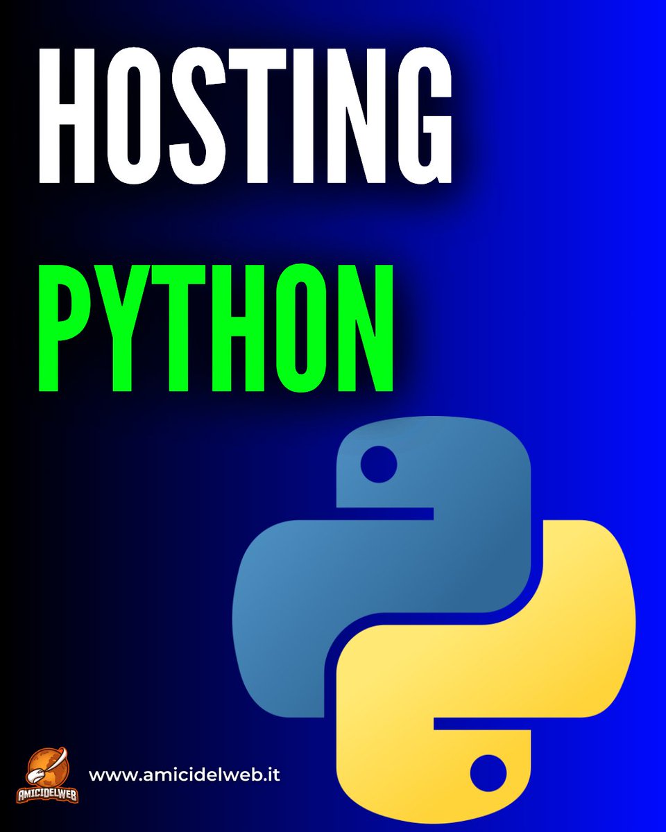 AmicidelwebIt's tweet image. 🌐 Nuovo Articolo!

🚀 Abbiamo appena pubblicato l’articolo &quot;Migliori Hosting Python&quot;.

👉Visita il nostro sito per leggere l&apos;articolo completo “Migliori Hosting Python”

➡️ amicidelweb.it/migliori-hosti…

#HostingPython #Python #SitoWeb #Amicidelweb