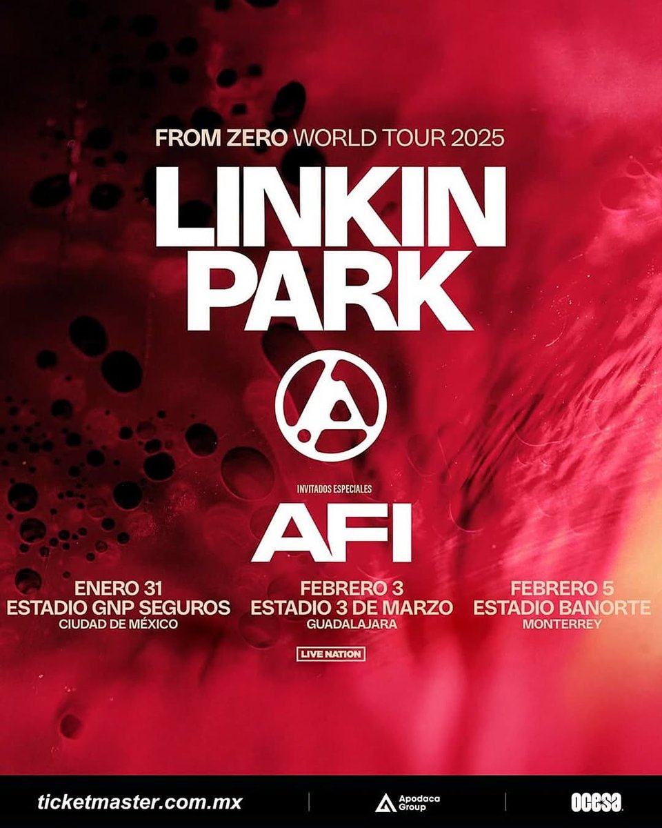 ¿Quieres ganarte boletos para el regreso de Linkin Park en México? 🇲🇽

¡Con nosotros puedes participar por 1 pase! Pero antes, vamos a contarte cómo Linkin Park regresó a los escenarios y quién es la nueva vocalista que los acompaña. 👇