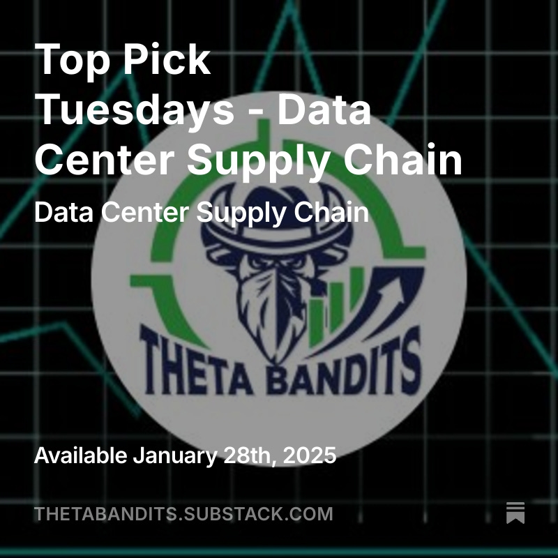 This weeks Top Pick Tuesday is a little different, diving into a vertical to prep potential plays for both short and long term. Have a look and let us know what you think!

open.substack.com/pub/thetabandi…