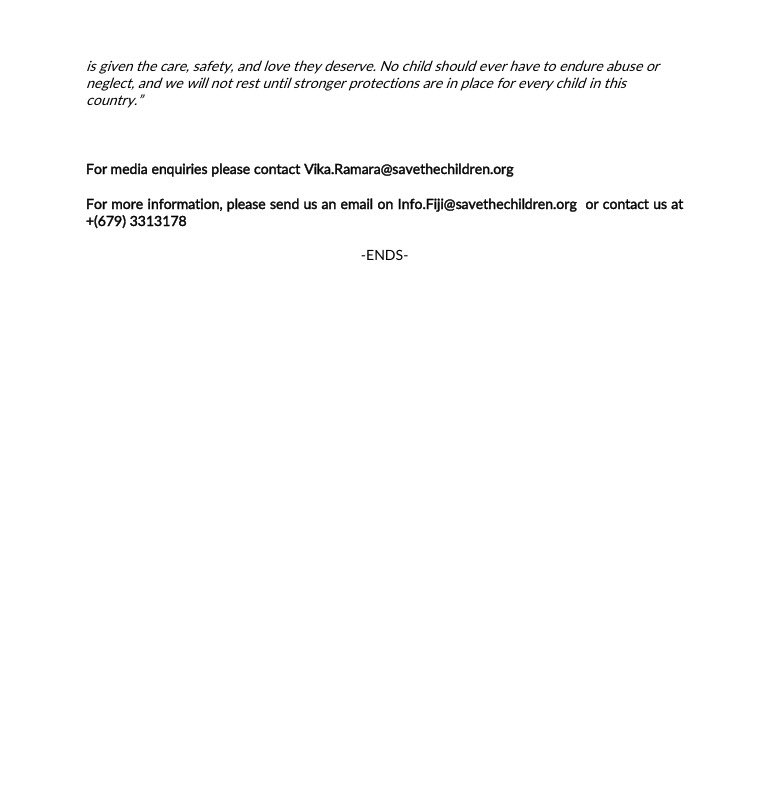 Save the Children Fiji Condemns Disturbing Incident of Child Being Given Alcohol!