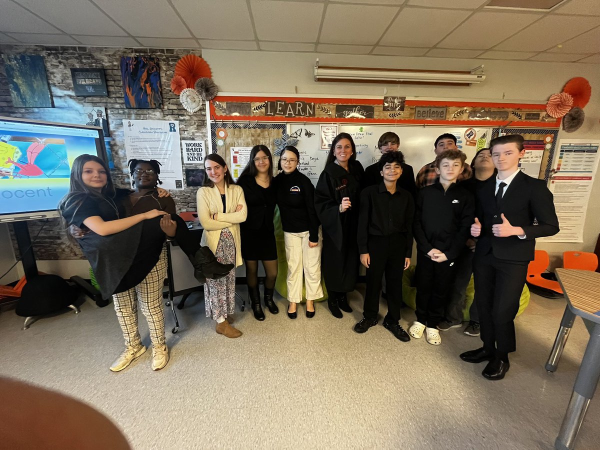 Authentic Learning = Lasting Impact! Love my job and seeing engagement and elevated learning from 💯 of my students! 🧑‍💼⚖️💙🧡 January has been great <a href="/RamseyMS_JCPS/">Ramsey Middle School</a>