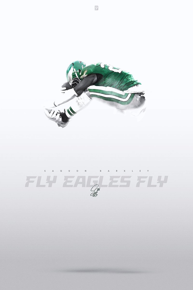 stevepush's tweet image. Latest #fanart of @saquon. #FlyEaglesFly @Eagles  #sportsdesign #stevepushdesigns