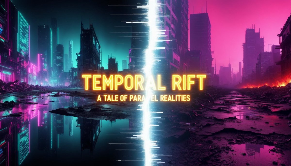 AiArtGen001's tweet photo. 🚀 Finally We Made It: Our Sci-Fi Narrative for Project Odyssey 2!

Last few days of brainstorming, experimenting, and countless late nights, we're beyond excited to share our submission for Project Odyssey 2. Title: 🌌 Temporal Rift: A Tale of Parallel Realities!

A special shout out to my collaborator and partner-in-crime, Sheetal (@itsSSS1510) , for her incredible remote support in seamlessly blending futuristic elegance with dystopian grit, & as always her outstanding work in editing, the true driving force of the collaboration. 

This story is a cinematic journey that dives deep into two contrasting worlds—one vibrant and futuristic, glowing with neon lights and technological wonders; the other, a dystopian wasteland, marked by survival and sacrifice. Logline: Two versions of Liora—one born of hope, the other of despair—must confront the truth of their existence and make the ultimate sacrifice to repair a rift caused by the love of parents desperate to create life.

Areas of Improvement / Lessons Learned While Challenging Myself: The process was as much a journey as the story itself, pushing me to experiment, learn, and adapt: 

1⃣ Character Consistency: Maintaining two distinct yet cohesive looks for Liora across both worlds in the same frame—without resorting to masking or splitting—required countless revisions and creative solutions. 

2⃣ Style Consistency: Designing two contrasting worlds in a single frame—both visually distinct yet harmonious—was a deep dive into experimentation with multiple tools and prompt variations to achieve the right balance. 

3⃣ Glitch Rift: Keeping the vertical glitch rift consistent, visually dynamic, and impactful throughout every scene took precise planning and fine-tuning. 

4⃣ Dual Dialogues: Crafting overlapping conversations where both/multiple characters speak simultaneously or interact with each other in the same frame was a unique challenge, especially in a short duration. I feel there’s still room to refine how we manage interactions between multiple characters in one scene. 

Special Thanks: A heartfelt shoutout to Jan-William, whose guidance and tips reignited our motivation when we felt overwhelmed by the complexity of this project. With only a few days left for submission, his encouragement made all the difference! And to everyone who cheered us on through this journey.

Soundtrack: 🎶🎵 Music by: Cinematic Uplifting Emotional by Infraction [No Copyright Music] Oslo (Pro tip: Turn up the bass for a fully immersive experience!) 

Tools That Powered the Journey: A huge thank you to all the tools which made this possible.  
💡 ChatGPT, Freepik, Luma, Kling, ElevenLabs, Pika, HailuoAi, Pixabay, Premiere Pro, Photoshop
 
Let us know what you think of this tale of dual realities and sacrifice! 💬

Vote Here 👇
https://t.co/8KnIRI98S6

 #SciFiDrama #ParallelWorlds #TemporalRift #FracturedTimeline #LoveAndSacrifice #DualRealities #ProjectOdyssey2 #AIArtistry #ChoicesAndConsequences #DystopianFuture #FuturisticWorld