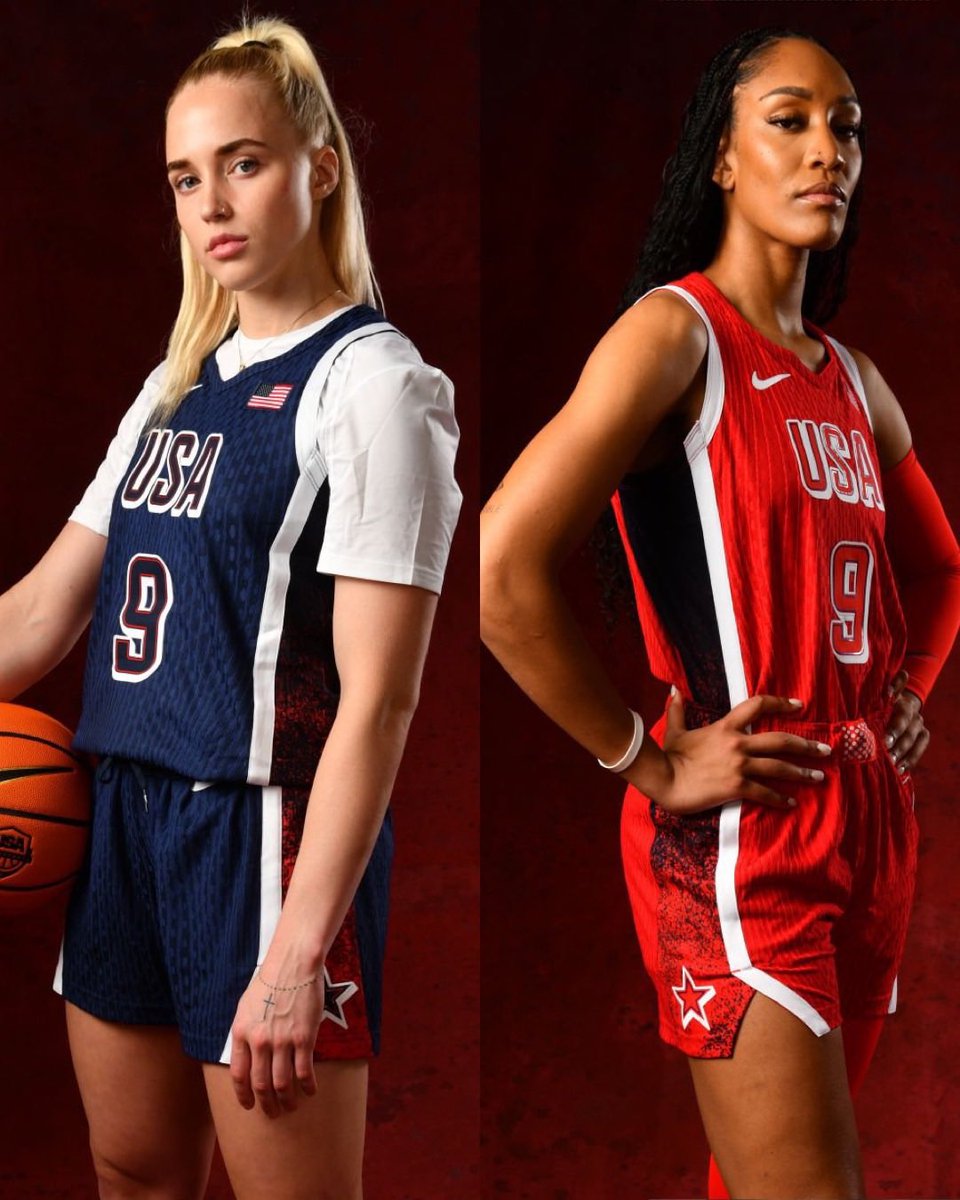 trendyhoopstars's tweet photo. NEWS: A’ja Wilson has been named the 2024 USA Basketball 5x5 Female Athlete of the Year, while Hailey Van Lith earned the honor of 2024 USA Basketball 3x3 Female Athlete of the Year! 🥹🇺🇸✨ https://t.co/DqX0M24ZxW