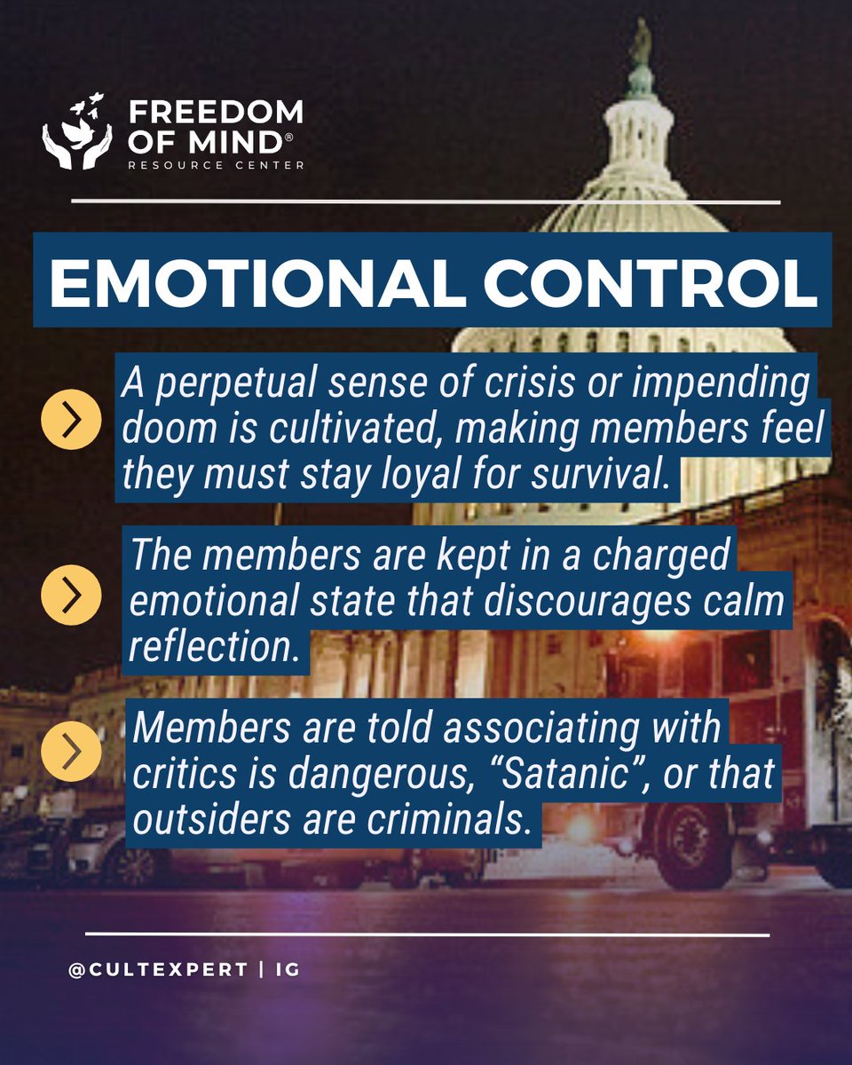 How does the cult of Trump stack up to the BITE Model? Let's see. Political engagement becomes dangerous when it veers into extremist or  cult-like territory, stifling healthy debate and personal freedom.  Knowing the BITE Model can help you spot manipulation and maintain both