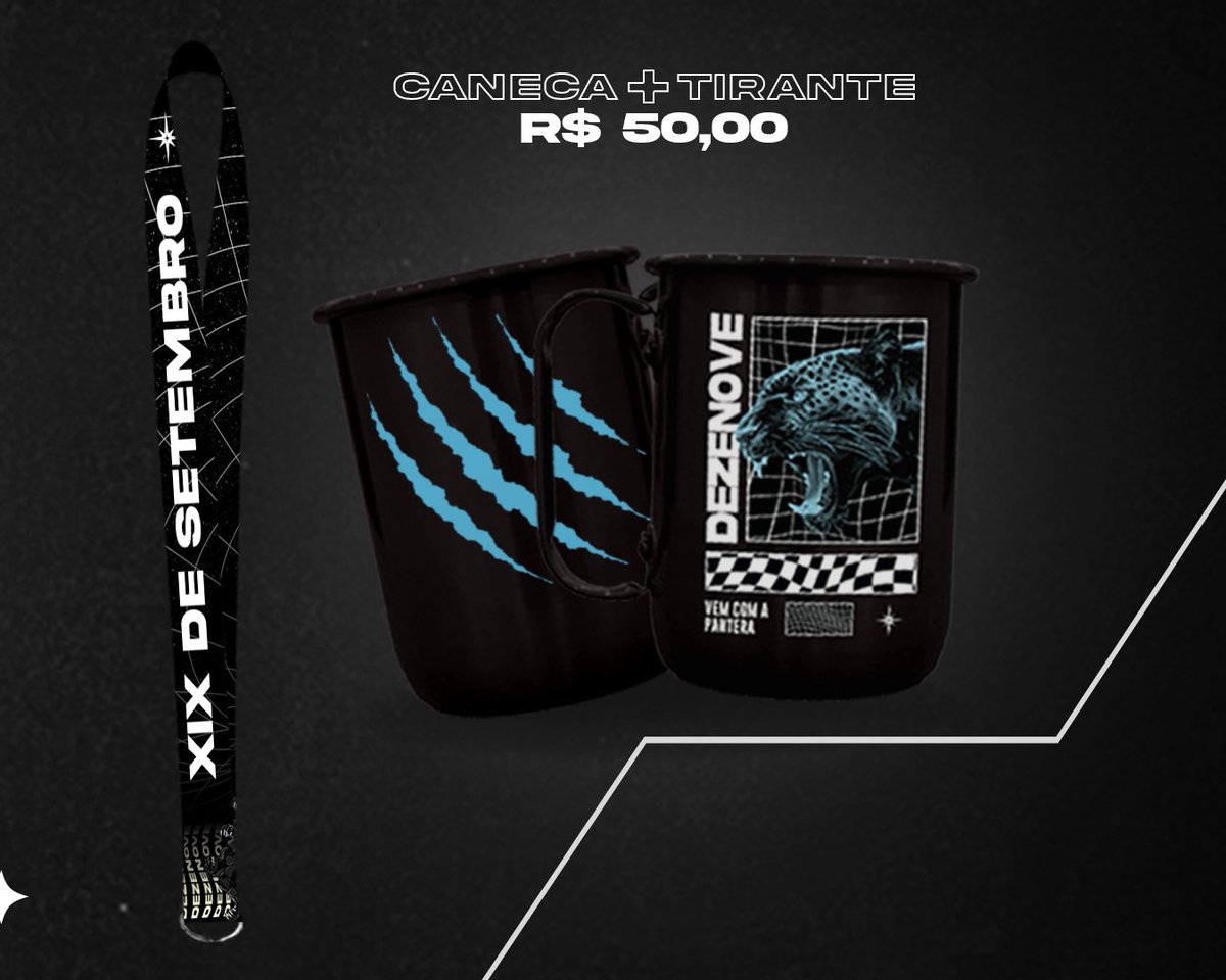 SAIU O KIT CALOURO DA XIX! 🐾💙

A XIX DE SETEMBRO preparou um combo perfeito pra te acompanhar na sua nova fase universitária, com estilo e praticidade. 
💳 LINKS PARA COMPRA:
Cheers: cheers.com.br/pagina/xix-de-…
Formulário: docs.google.com/forms/d/e/1FAI…