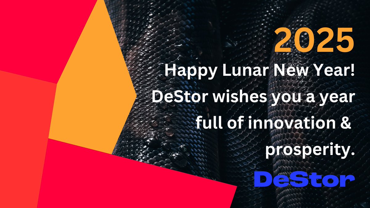 ✨🌙 Happy Lunar New Year! 🎉

Welcome the Year of the Snake with wisdom, resilience, and abundance. 🌟 Wishing you health, happiness, and success in 2025 from all of us at DeStor! 🧧🐍

#LunarNewYear #YearOfTheSnake #DeStor #NewBeginnings