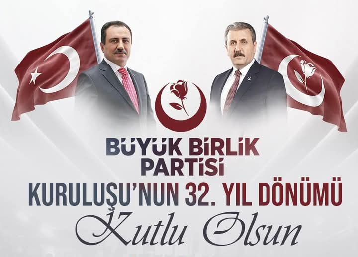 Türkiye’mizin  Milleti’mizin Ve Türk İslam aleminin Birliğinin ve Kardeşliğinin KALESİ...
BÜYÜK BİRLİK PARTİSİ
#BüyükBirlik32Yaşında 
<a href="/bbpgenelmerkez/">BÜYÜK BİRLİK PARTİSİ</a>
<a href="/AlperenOcakGM/">Alperen Ocakları</a>
<a href="/AnkaraalpOcak/">ANKARA ALPEREN OCAKLARI</a> 
<a href="/AlperenSincan/">Alperen Ocakları Sincan İlçe Başkanlığı</a> 
<a href="/yenimahallealp/">YENİMAHALLE ALPEREN OCAKLARI</a>