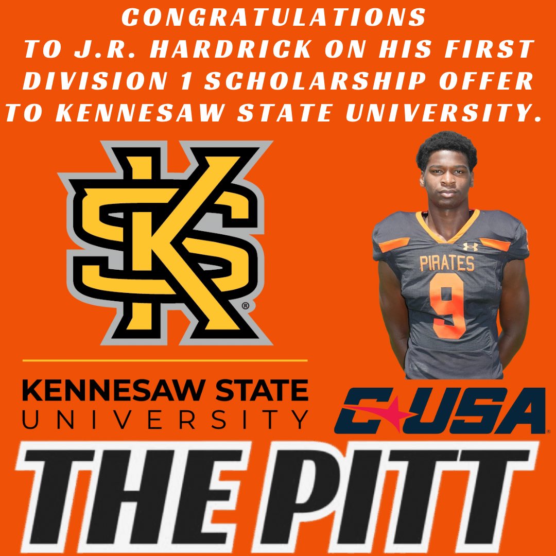 South Pittsburg FB (@sphspirates) on Twitter photo Big news this afternoon. Class of 2026 prospect J.R. Hardrick has received his first Division 1 scholarship offer. Congratulations J.R. on your first offer. #ThePitt <a href="/QMccamey52/">Quinten McCamey</a> Big news this afternoon. Class of 2026 prospect J.R. Hardrick has received his first Division 1 scholarship offer. Congratulations J.R. on your first offer. #ThePitt <a href="/QMccamey52/">Quinten McCamey</a>