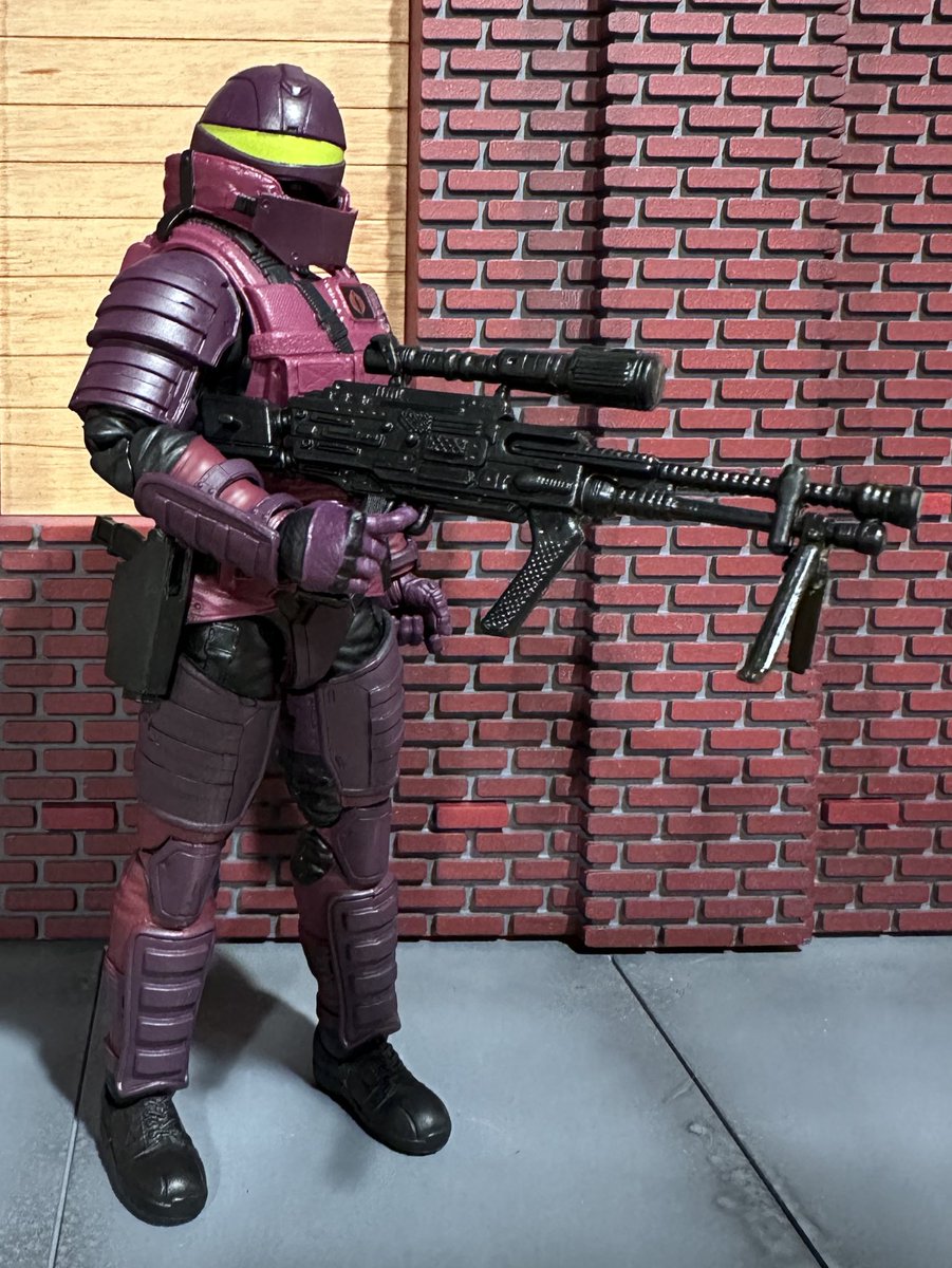 MarkTwoDesign's tweet image. #gijoeclassified SAW Viper with original O-ring gun.