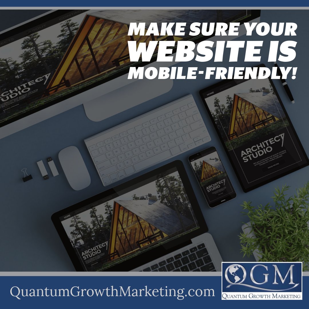 qgmnow's tweet image. 📱 Make sure your website is mobile-friendly!
The Best Digital Marketing Agency: quantumgrowthmarketing.com
With more people browsing on their phones, a responsive site ensures a great user experience and better search rankings.
#MobileOptimization #UserExperien...