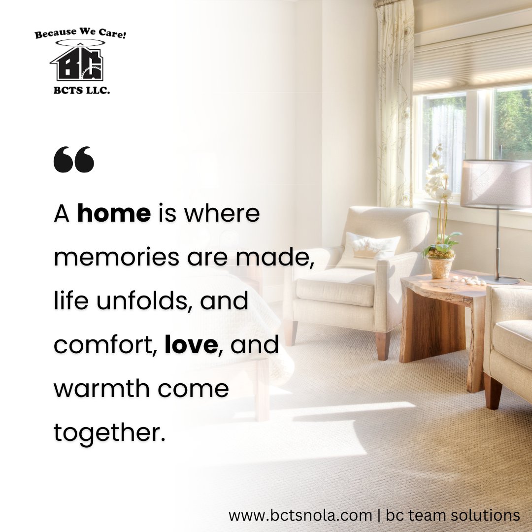 BCTeamSolutions's tweet image. 🏠 Home and Love Go Hand in Hand
BC Team Solutions cares for your home with affordable services in Louisiana. 💕 Call 📞 504-513-3287 for a quote today!#HomeAndLove #LouisianaContractor #BCTeamSolutions #AffordableRates #FamilyHomes #LouisianaCommunity #CallToday